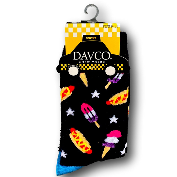 3/$15 Ice Cream Cones, Ice Pops, & Hot Dogs Funny Novelty Crew Socks - NWT - Picture 1 of 3